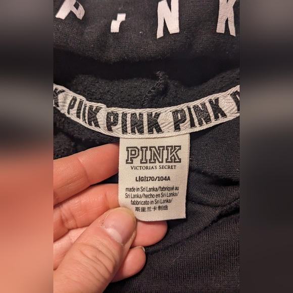 PINK Victoria's Secret Y2K Logo Hoodie and Long Sleeved Tee Bundle sz L - Picture 3 of 16